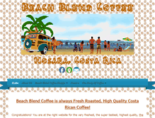 Tablet Screenshot of beachblendcoffee.com